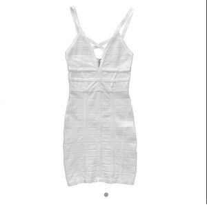 Vintage Bebe white bandage mini dress. NWOT. size XS.